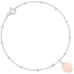 Srebrna bransoletka awenturyn naturalny