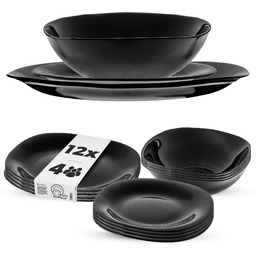 Zestaw obiadowy Vetriolo salaterka + talerz deserowy +