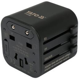 Yato UNIWERSALNY ADAPTER PODRÓŻNY DO PONAD 150 KRAJÓW