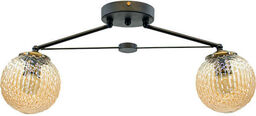 LAMPA sufitowa 2100/2 BLACK Elem loftowa OPRAWA szklane