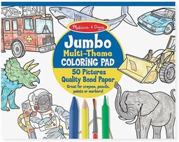 Kolorowanka Jumbo Kosmos, Zwierzęta, Pojazdy 14226-Melissa & Doug,