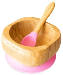Eco Rascals, Miseczka bambusowa z przyssawką i łyżeczką,