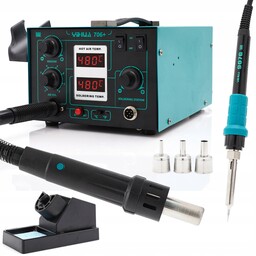 Stacja Lutownicza Yihua 706+ hot air 2w1 lutownica
