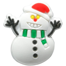 Bałwan przypinka do crocs, kroksy, ozdoba