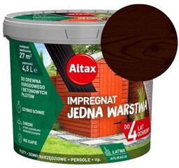 ALTAX Impregnat Jedna Warstwa 4,5L palisander do drewna