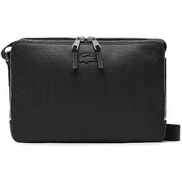 Saszetka Lacoste Split Cow Leather NH3270CE Czarny