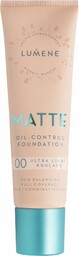 Lumene Matte, beztłuszczowy podkład matujący, 30ml, 00 -