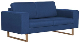 Elior Granatowa elegancka dwuosobowa sofa L1-S14