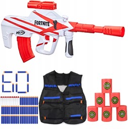 Nerf Fortnite Zestaw Snajperka B-ar Aug Kamizelka Cele