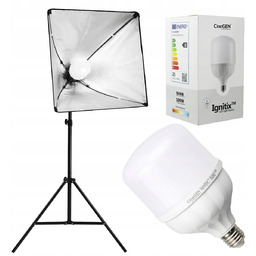 Lampa fotograficzna Led softbox 60x60 cm statyw