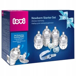 Lovi Zestaw wyprawkowy 4x butelka medical+ smoczek uspokajający