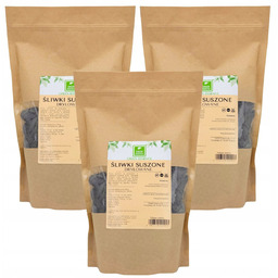 Śliwki Suszone naturalne ZESTAW 3 kg ŚLIWKA Bez