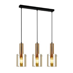 Sardo III BRO+AMB - Italux - lampa wisząca