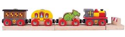 Pociąg drewniany Królewska Straż BJT478-Bigjigs Rail, kolejki