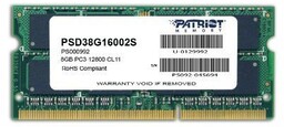 Patriot Pamięć Ultrabook DDR3 SODIMM 8GB 1600GHz