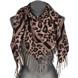 Chusta damska przejściowa w PANTERKĘ na prezent