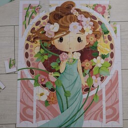 Puzzle w walizce Obraz inspirowany twórczością Muchy 100