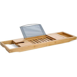 Zeller 13619 półka na wannę, bambus/metal/tworzywo sztuczne, ok.