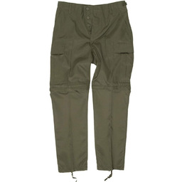 Mil-Tec Spodnie bojowe Zip-Off Oliwkowe