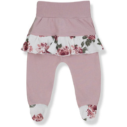 PÓŁŚPIOSZKI Z FALBANKĄ RÓŻA AKWARELA 86