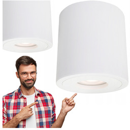 Oprawa Sufitowa Natynkowa Faro XL Biała Okrągła Klasa