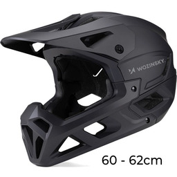 Wozinsky Kask rowerowy Fullface HT-58 z odpinanym daszkiem