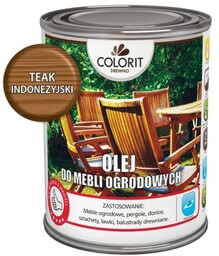 COLORIT Olej do mebli ogrodowych TEAK INDONEZYJSKI 750ML