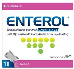Enterol Lek probiotyczny 250 mg, 10 saszetek