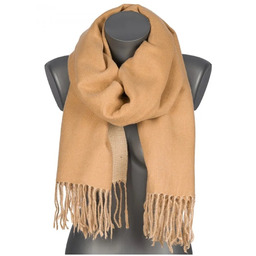 Szalik damski szal bawełniany DWUSTRONNY z frędzlami AX-163-5