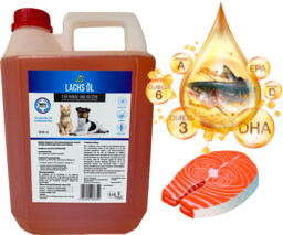 Lab-v Olej z Łososia 100% Dla Psa