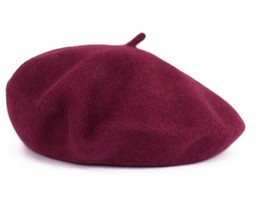 Beret Damski Klasyczny Francuski Wełniany Zimowy Jesienny Wiosenny