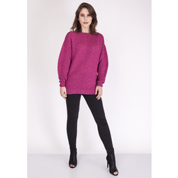 Sweter Beatrix SWE 097 Amarantowy