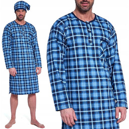 KOSZULA NOCNA MĘSKA Cornette + SZLAFMYCA - XXL