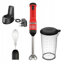 Black Decker Blender Ręczny 7,2V 2w1 Red BCKM1012KR