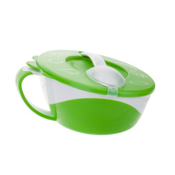 Canpol Babies Miseczka z pokrywką i łyżeczką Krówka,