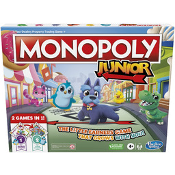 Hasbro Gaming Monopoly Junior, rodzinna gra planszowa