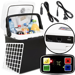 LODÓWKA TURYSTYCZNA 30L SAMOCHODOWA AGREGAT 12-230V LCD USB