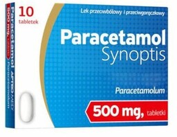 Paracetamol Synoptis 500 mg, 10 tabletek