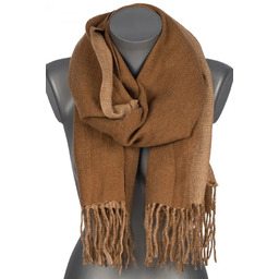 Szalik damski szal bawełniany DWUSTRONNY z frędzlami AX-163-8