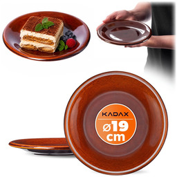Talerz kamionkowy mały Olympia 19 cm, 2 szt.