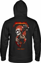 bluza męska POWELL PERALTA (METALLICA) COLLAB HOOD Black