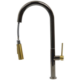 Bateria kuchenna z wyciąganą wylewką LIRA Black +