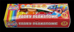 Farby plakatowe 12 kolorów 20ml - Sweet colours
