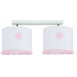 Lampa Sufitowa Podwójna Dla Dzieci Boho Kwiatki Abażur