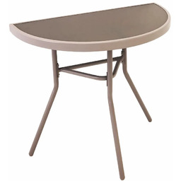 Edinos Beżowy półokrągły stolik balkonowy L1-E11