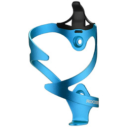 Uchwyt aluminiowy rowerowy na bidon butelkę niebieski