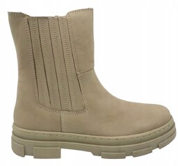 Buty dziecięce skórzane botki Friboo rozm 34 beżowe