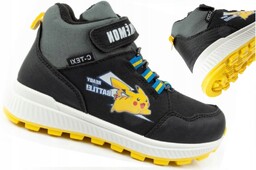 Buty Zimowe Dziecięce Botki Chłopięce Ocieplane Pokemon