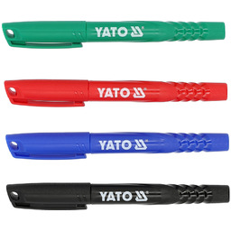 Yato MARKERY TECHNICZNE OPK. 36 SZT / CZARNY-ZIELONY-NIEBIESKI-CZERWONY