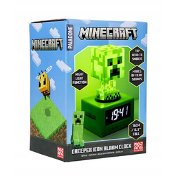 Minecraft Creeper – Budzik/ Zegar Z Lampką Led